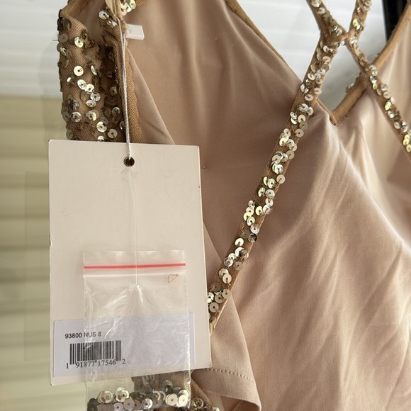 Mac Duggal Strappy Back Sequin Gown - Picture 9 of 10